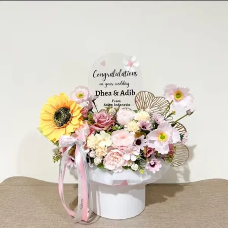 Bloom Box Akrilik Ucapan Wedding Ambon